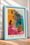 Il Dolce Far Niente and Two Women on the Shore Framed Painting Italy Poster Wall Decor Itp059 - 2