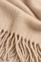 Tasseled Thick Shawl - Beige - 2