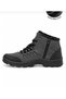 Men's Smoked Gray Lace-Up Zippered Water-Cold Resistant Outdoor Trekking Daily Boots 20004 - 4