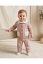 6-24 Months Baby Girl Winter 3-Piece Set – Knit Cardigan, 3-Strand Ribbed Pants and Long Sleeve Top Newborn Baby Set - 2