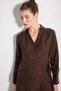 Anvelop Cut Tencel Dress - Brown - 6