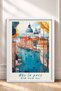 Autumn Venice Canal and Gondolas Framed Painting Italy Poster Wall Decor Itp094 - 3