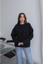 Women's Black Wool Blend Sweater