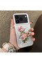 iPhone 17 Pro Compatible Case with Rose and Lettering Design, Protective, for Everyday Use.