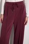 Modal Sweatpants with Ribbed Leg Cuffs - Burgundy - 6