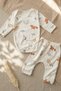 Safari Patterned 100% Double Cotton Baby Boy Set 3-9 Months - 6