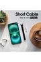 كابل USB قصير 5.3 بوصة، محول USB C أنثى إلى USB A ذكر، يدعم مزامنة البيانات بسرعة 10 جيجابت في الثانية، شحن سريع 3 أمبير - 6