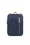 Women's Zippered Scholarship Gold Clip Adjustable Strap Cross Shoulder Handbag - 6
