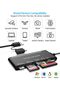 قارئ بطاقات متعدد الوظائف USB C USB 3.0، محول 7 في 1 لبطاقات SD وCF وMicro SD وXD وMS، عالي السرعة - 6