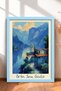 Orta San Giulio, a Painting Depicting a Village by the Lake, Italy Poster, Wall Decor, Itp080.