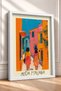 Fashion Italiana Two Women on the Street Written Framed Painting Italy Poster Wall Decor Itp067 - 2