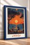 Romantic Double-Frame Painting with the Words "Amore" at Sunset, Italy Poster, Wall Decor, Itp086. - 2