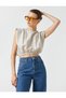 2Yak13351Ek Round Neck Short Sleeve Regular Fit Light Brown Women's T-Shirt