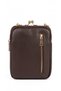 Women's Zippered Scholarship Gold Clip Adjustable Strap Cross Shoulder Handbag - 4