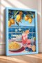 Under the Lemons Spaghetti and Cocktail Framed Painting Italy Poster Living Room Kitchen Wall Decor Itp081 - 2