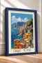 Colorful Houses on the Coast of Cinque Terre Framed Painting Italy Poster Living Room Kitchen Wall Decor Itp083 - 2