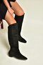 Z404202702 Black Suede Classic Women's Boots. - 5