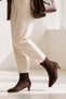 Nova Women's Brown Suede Daily Heeled Boots - 2