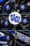 3D Drop Logo Sticker 4X3 cm Blue White Auto, Motor, Bicycle Sticker 2 Pieces - 4