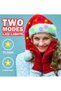 Santa Hat, Light up Christmas Hat, Santa Hat with LED Lights, Flashing Santa Hat for Adults & kids Christmas Gifts - 2