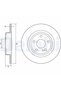 Disc frana BG4558C, set 2 buc.