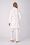 Maternity Pajamas and Dressing Gown Set 3-Piece Set Lace V-Neck Buttoned Breastfeeding Combed Cotton - 5