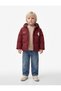 Embroidered Long-Sleeved Hooded Jacket with Pockets