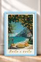 Pasta E Basta and Sea View Tableau Framed Painting Italy Poster Wall Decor Itp078 - 3