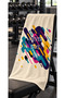Never Give up Printed Sports Fitness Towel 50X100 cm High Sweat Absorbent Quick Drying Sports Athlete Towel Fitness Training Gym Boxing