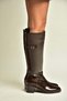 Z608194460 Brown Rustic Thick-Heeled Women's Boots - 5