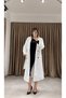 Buttoned Belted Lined Long Cashmere Coat - 6