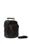 Men's Black Steel Case Genuine Leather Hand and Shoulder Bag Medium Size with Adjustable Strap - 6