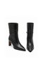 Genuine Leather Heeled Women's Boots 053 Black (Black) - 4