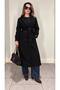 Buttoned Belted Lined Long Cashmere Coat - 8