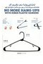 Plastic Hangers 50 Pack Durable & Strong Closet Organizers, Plastic Clothes Hangers with Built-in Hooks, Ideal Apartment or Dorm Room Essentials Space Saving Clothes Hanger for Coat, Shirt, Dress, - 2