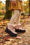 Children's Boots with Powder Fur Collar, Drawstring Laces, Thick Sole, Winter Boots