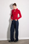 Collar Detailed Knitwear Blouse - Red - 5