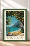 Pasta E Basta and Sea View Tableau Framed Painting Italy Poster Wall Decor Itp078 - 3