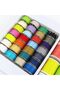 Sewing Thread Set, 60 Pcs Multi-Color Polyester Thread with Plastic Bobbins and Storage Box, Complet - 3