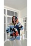 Home Patterned Zippered Jacket