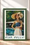 Ciao Bella Classic Car and Woman with Hat Framed Poster, Italy Poster, Wall Decor, Itp090. - 3