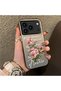 iPhone 17 Pro Max Compatible Case with Rose and Lettering Design, Protective, for Everyday Use.