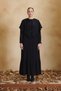 Black Dress with a Detachable Cape. - 2