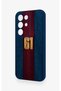 Realme C85 5g Compatible Burgundy Blue Patterned Silicone Case. - 4