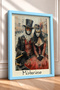 Mysterious Venice Carnival Masquerade Double-Frame Painting Italy Poster Wall Decor Itp101 - 2