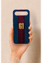 Tecno Spark Slim Compatible Burgundy and Blue Patterned Silicone Case.