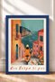 Woman with Yellow Scooter and Port View Framed Painting Italy Poster Wall Decor Itp097 - 3