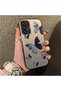 Samsung Galaxy A73 Compatible Black and Gray Butterfly-Printed Protective Case, Offering Impact Protection.