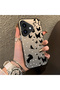 iPhone 17 Compatible Dot and Butterfly Combination Printed Case, for Everyday Use.