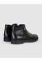 Genuine Leather Dark Black Zippered Men's Boots. - 3